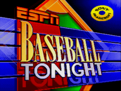 ESPN Baseball Tonight title screen for Sega Mega CD